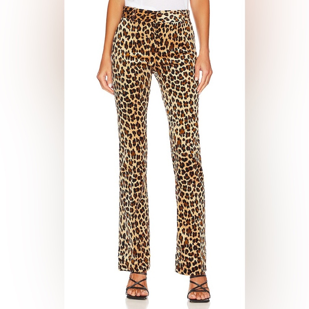 FRAME - Le Crop Mini Boot Trouser in Leopard Print - Size 2
